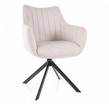 Крісло поворотне Azalia Velvet Signal світлий беж (Bluvel 30)