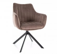 Крісло поворотне Azalia Velvet Signal капучино (Bluvel 38)