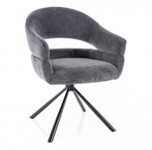Крісло поворотне Borgo Raven Signal темно-сірий