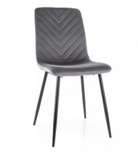 Стілець Daren Velvet Signal сірий