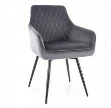 Стілець поворотний Marlo Velvet Signal сірий MARLOVCSZ