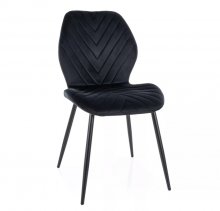 Стілець Mike Velvet Signal чорний MIKEVCC
