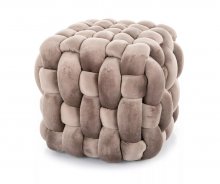 Пуф Faris Velvet Signal темний беж