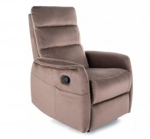 Крісло-реклайнер із функцією масажу Solon M Velvet Signal капучино SOLONMVCA