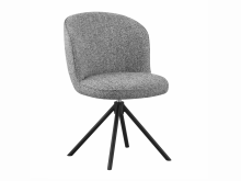 Стілець поворотний R-160 графітовий + чорний
