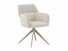 Стілець поворотний R-165 тофу + капучино