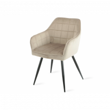 Cтілець DONNA чорний каркас/темний беж