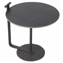 Журнальний столик DAKOTA Сірий мат / Чорний 50см.