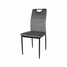 Стілець ALEX чорний каркас/сірий