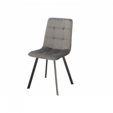 Стілець EARI чорний каркас/сірий CDBL-14