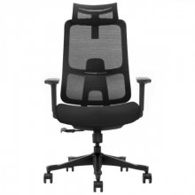 Крісло офісне LESTER чорна тканина/чорний каркас