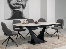 Керамічний стіл Еліо TML-990 каса голд + чорний