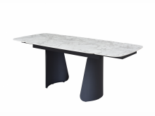 Керамічний стіл Нардо TML-1270 клауді грей + чорний