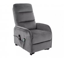 Крісло-реклайнер із функцією масажу Jupiter M Velvet Signal сірий
JUPITERMVSZ