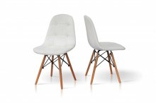 Стілець Джастін (Білий) шкірзамінник