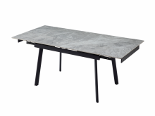 Керамічний стіл TM-98-1 б'янко каррара грей + чорний