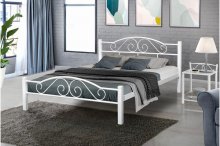 Ліжко Регіна Вуд (Білий) 160х200