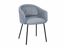 Стілець M-242 туманний сірий + чорний