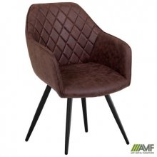 Крісло поворотне Galaktika чорний/червоно-коричневий Код товару: 555353