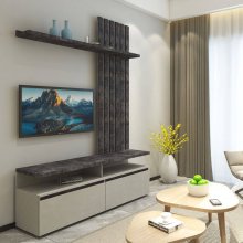 ЕЛЛІС Вітальня Гербор бетон стайл / бетон темний