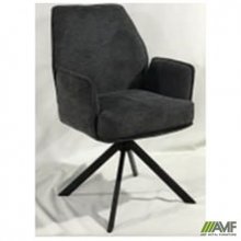 Крісло поворотне Leonor вельвет темно-сірий Код товару: 555447