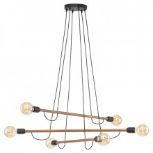 TK-Lighting HELIX WOOD ORZECH LAMPA WISZ?CA 6 P Код 4950