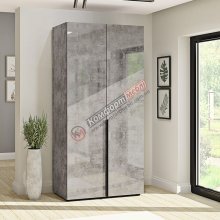 Готова шафа Флекс 1 м ДСП фасад Бетон світлий дводверна
Розміри:
Ширина - 1000 мм
Висота - 2070 мм
Глибина - 570 мм
Матеріал корпуса - ДСП, по краю обклеєний крайкою ПВХ.
Матеріал фасада - фарбований з ДСП 16 мм покритий високоглянцевим УФ лак