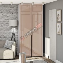 Шафа прованс Флекс 1 м  фарбований МДФ Капучино 2 дверна
Розміри:
Ширина - 1000 мм
Висота - 2070 мм (2500мм з антресолями)
Глибина - 570 мм
Матеріал корпуса - ДСП, по краю обклеєний крайкою ПВХ.
Матеріал фасада - фарбований МДФ 16 мм, покритий