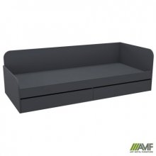 Ліжко односпальне City дві шухляди під матрац 1900х800 Антрацит Код товару: 221965