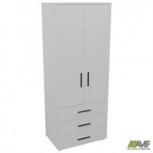Шафа гардеробна City 2-х дверна 3 шухляди (760х500х1930Н) Білий Код товару: 221928