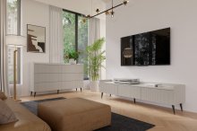 ADEMO Комод широкий з ящиками REG 3 колрі кашемір
розмір 150/92/41 cm