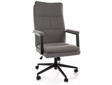 Q-091 Крісло офісне тканина колір сірий OBRQ091MSZ