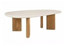 Стол журнальный Alpen Signal экрю/дуб Артикул: ALPENECD130