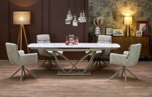 Стіл розкладний HALMAR VESNA 180-260/90 см бежевий мармур