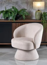 Крісло поворотне VECNA HALMAR бежевий