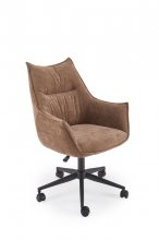 Крісло офісне поворотне CLIO HALMAR коричневий