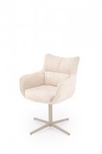 Крісло поворотне K614 CS HALMAR бежевий/кашемір
