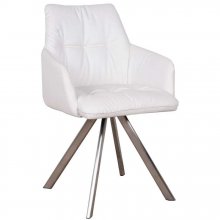 Поворотний стілець Leon Білий