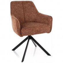 Поворотне крісло Signal NOTTI LEO Коричневий (CAMEL 35) / Чорний