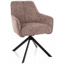 Поворотне крісло Signal NOTTI LEO Бежевий (CIEMNY BEŻ 32) / Чорний