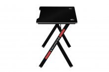 Стіл геймерський Сталкер, чорний/карбон