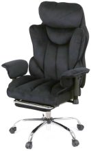 Крісло АКЛАС Бамбетель RL 10093H (Оксамит Чорний) Код: 00158596