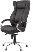 Крісло АКЛАС Бадалона CH MB (Шкіра LC-A Black/PU Black) Код: 00086866
