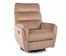 Крісло-реклайнер розкладне ARGOS VELVET беж BL.28 ARGOSVBE