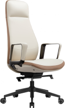 Офісне крісло GT Racer B-2115 Beige/Brown (leather)