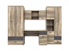 MALCOLM Стінка BRW
Ширина 280 см
Висота 206 см
Глибина 40 см