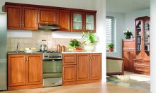 Кухня Nika 250,
фасад - RAMKA,
колір - яблуня темна