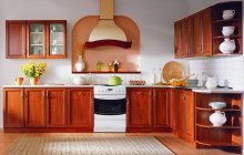 Кухня Nika,
фасад - РАМКА,
колір - яблуня темна