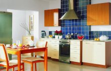 Кухня Nika,
фасад - ТАФЛЯ,
колір - ваніль/вільха san