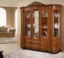 АЛЕГРО Вітрина 5-дверна
розмір 2363*508*2370
матеріал МДФ
колір горіх